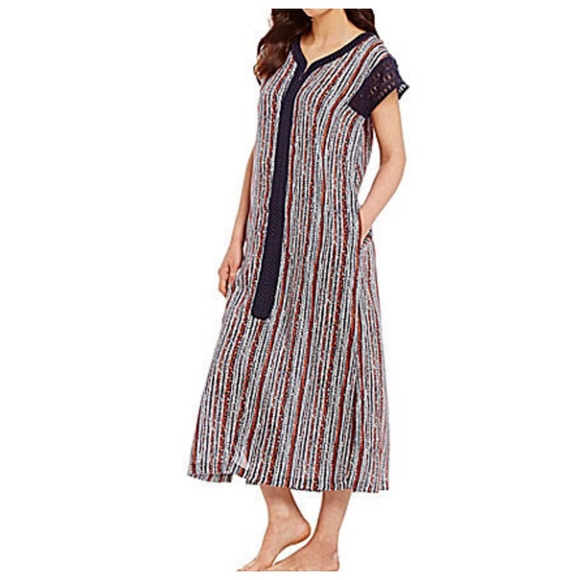 Kate Landry Dresses & Skirts - Kate Landry Beach Dress Blue Print Maxi L